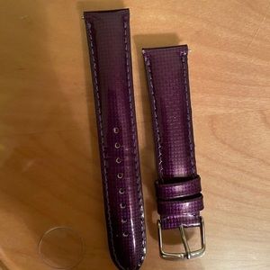 Michele Watch 18mm Purple Band
